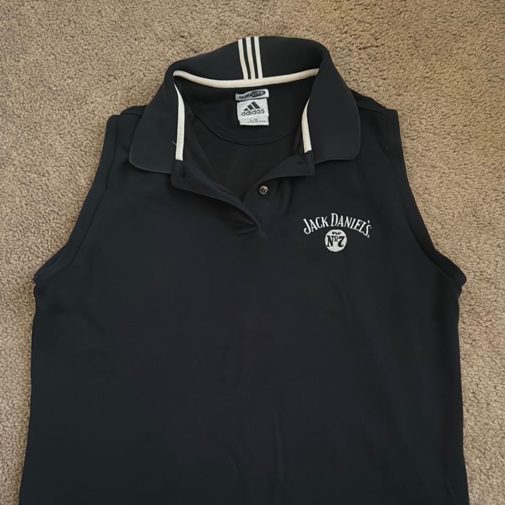 Adidas Jack Daniel's Black Polo Shirt